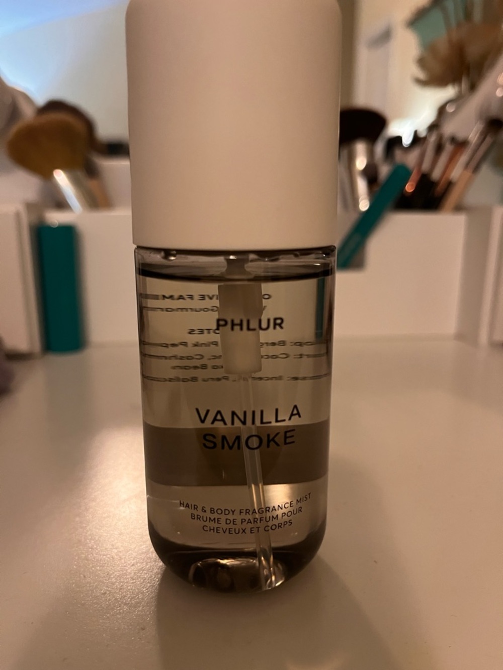 PHLUR Vanilla Smoke Hair & Body Fragrance Mist - White/Transparent